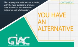 GEORGIAN INTERNATIONAL ARBITRATION CENTRE LAUNCHES A NEW CAMPAIGN: YOU HAVE AN ALTERNATIVE